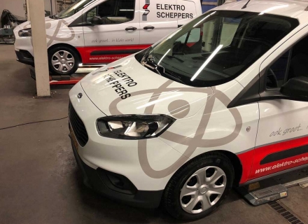 Auto belettering voor Elektro Scheppers